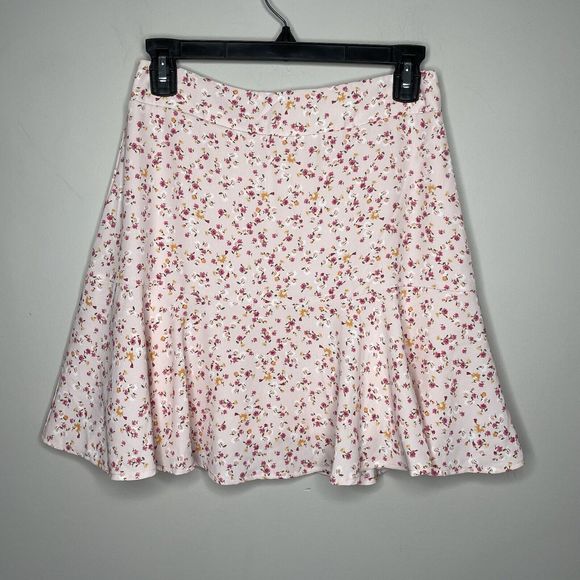 Francesca's Collections Dresses & Skirts - FRANCESCAS Skirt Womens Small S Mi Ami Pink Floral A-Line Mini
